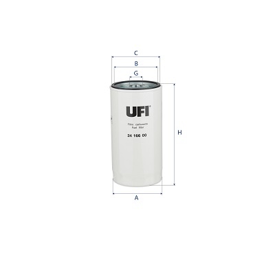 Filtro carburante UFI 24.166.00
