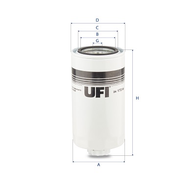 Filtro carburante UFI 24.172.00