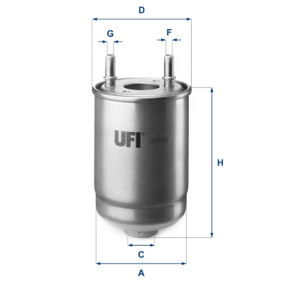 Filtro carburante UFI 24.186.00