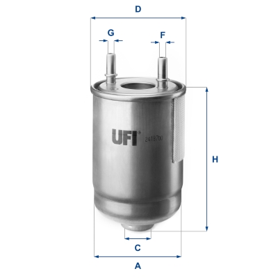 Filtro carburante UFI 24.187.00