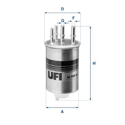 Filtro carburante UFI 24.188.00