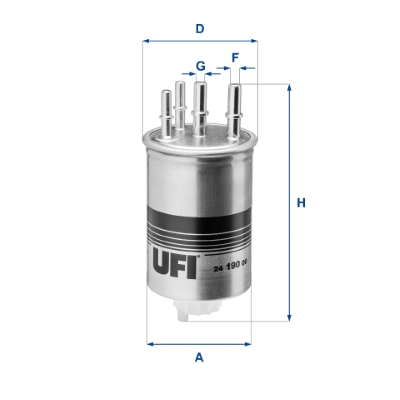 Filtro carburante UFI 24.190.00