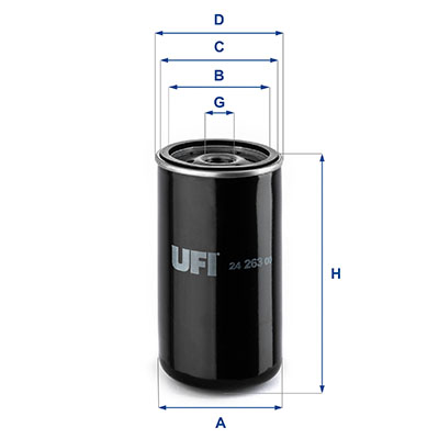 Filtro carburante UFI 24.263.00