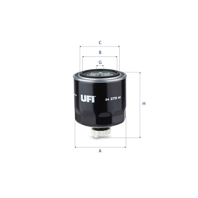 Filtro carburante UFI 24.278.00