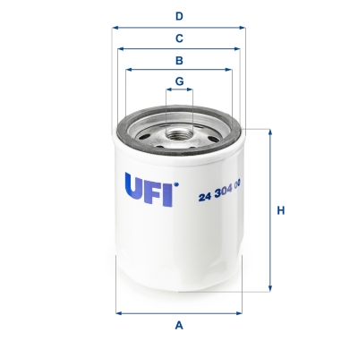 Filtro carburante UFI 24.304.00