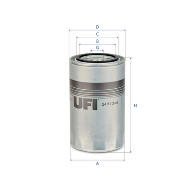 Filtro carburante UFI 24.313.00