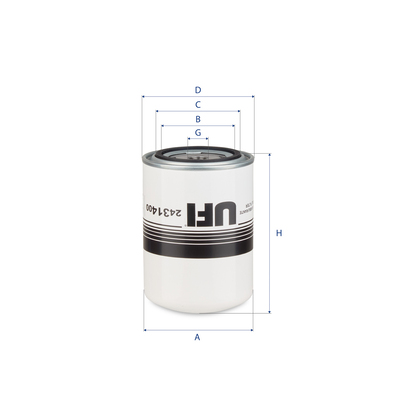 Filtro carburante UFI 24.314.00