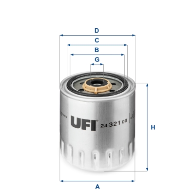 Filtro carburante UFI 24.321.00