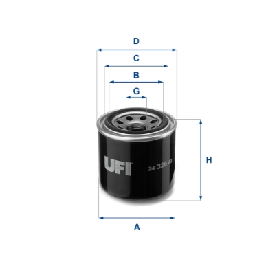 Filtro carburante UFI 24.326.00