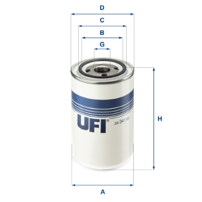 Filtro carburante UFI 24.341.00