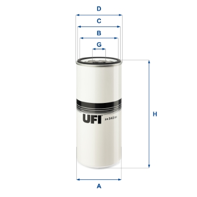 Filtro carburante UFI 24.342.00