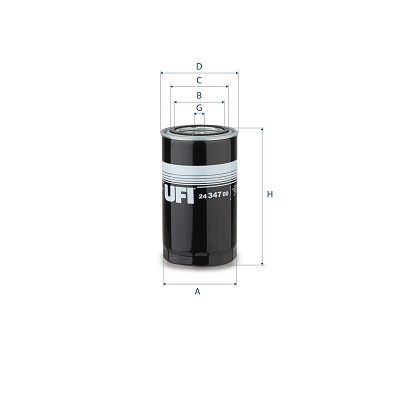Filtro carburante UFI 24.347.00