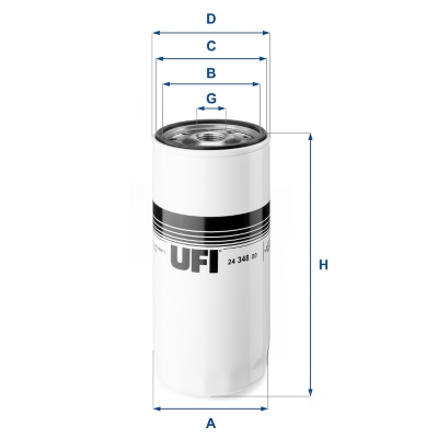 Filtro carburante UFI 24.348.00