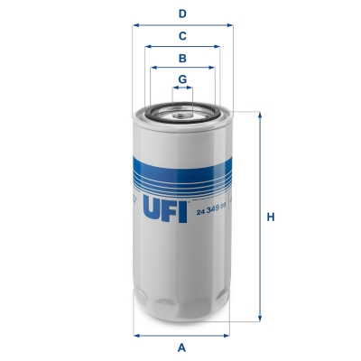 Filtro carburante UFI 24.349.00