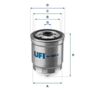 Filtro carburante UFI 24.350.00