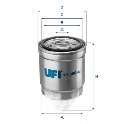 Filtro carburante UFI 24.350.02