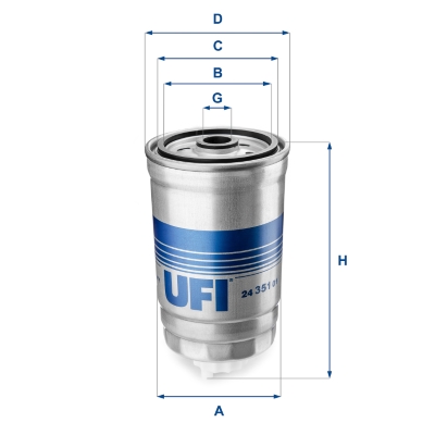 Filtro carburante UFI 24.351.01