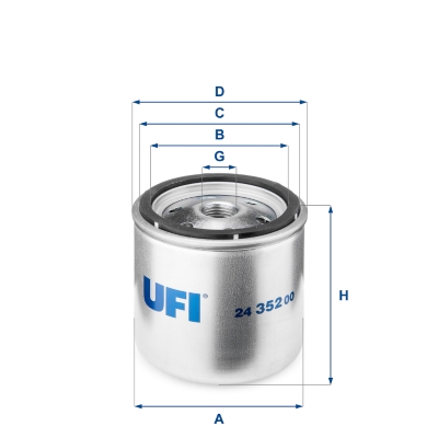 Filtro carburante UFI 24.352.00