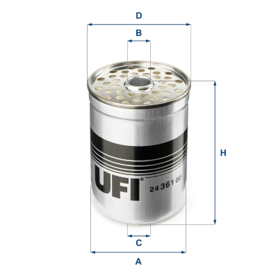 Filtro carburante UFI 24.361.00
