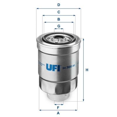 Filtro carburante UFI 24.366.00