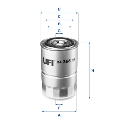 Filtro carburante UFI 24.368.00
