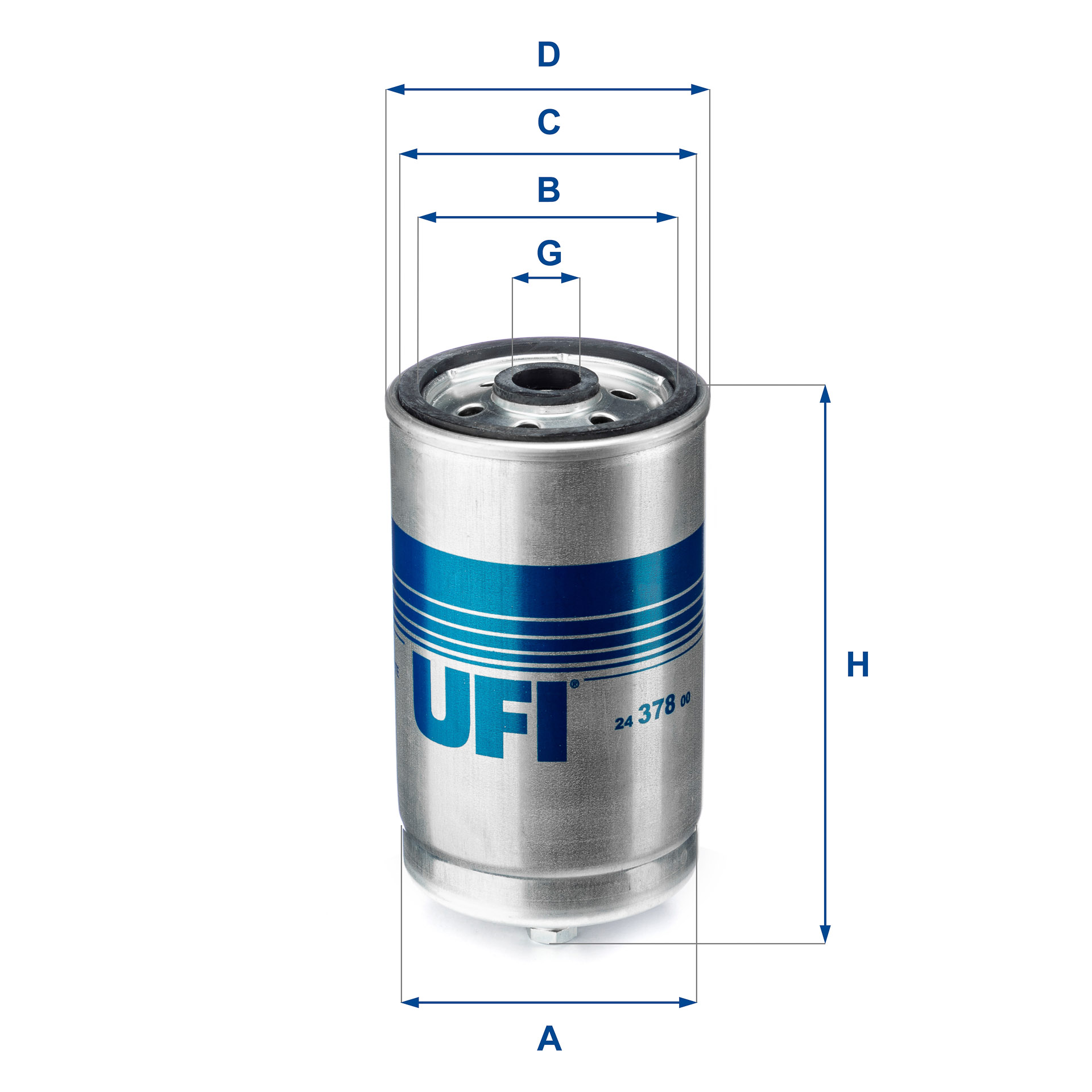 Filtro carburante UFI 24.378.00