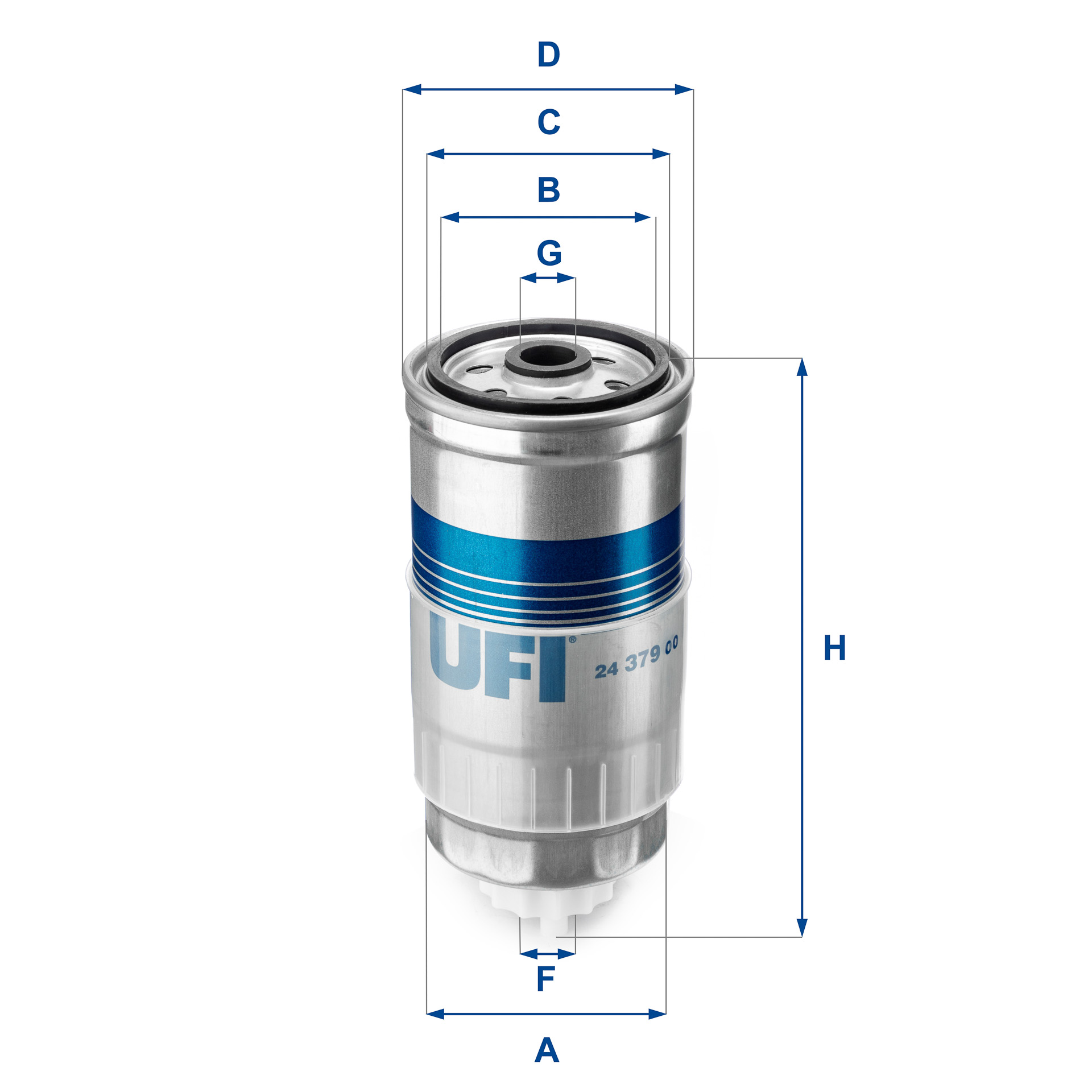 Filtro carburante UFI 24.379.00