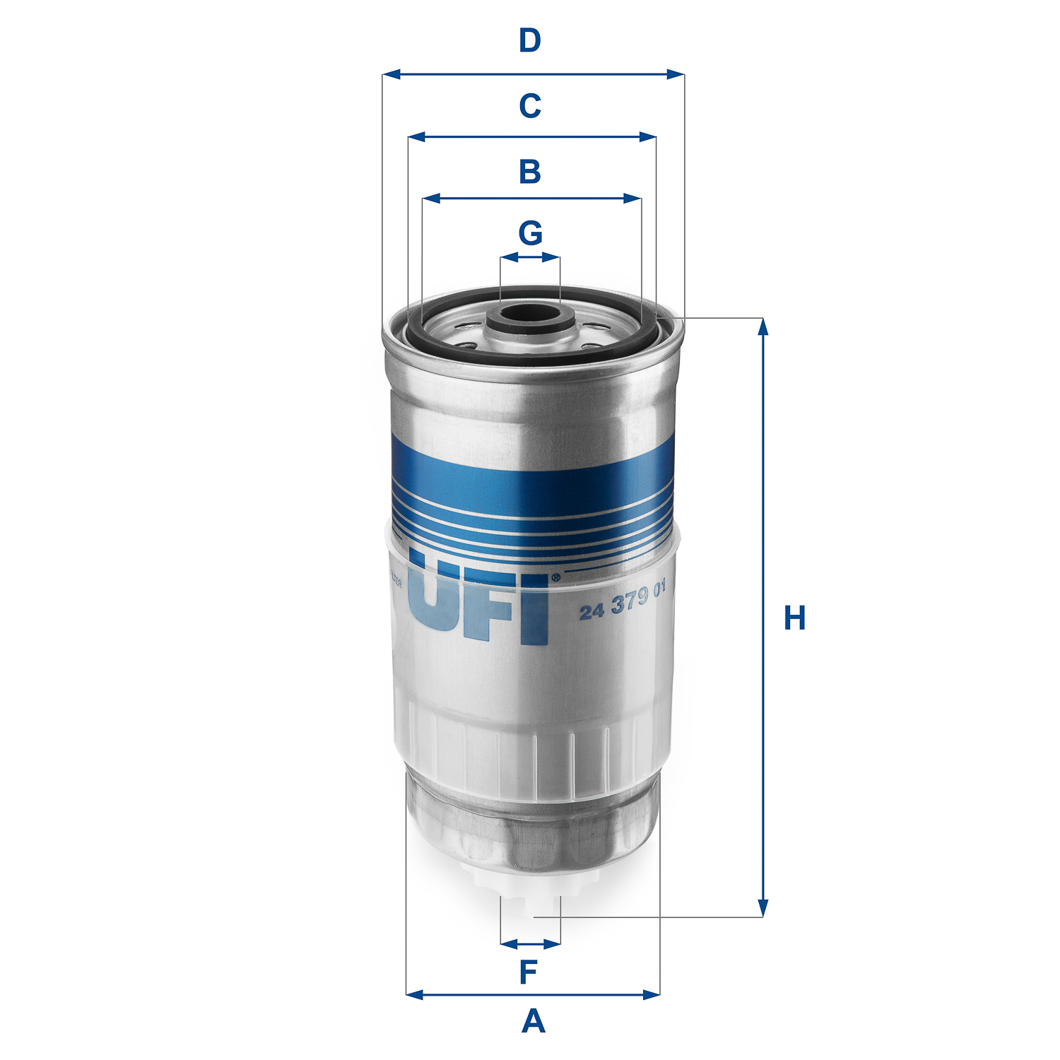Filtro carburante UFI 24.379.01