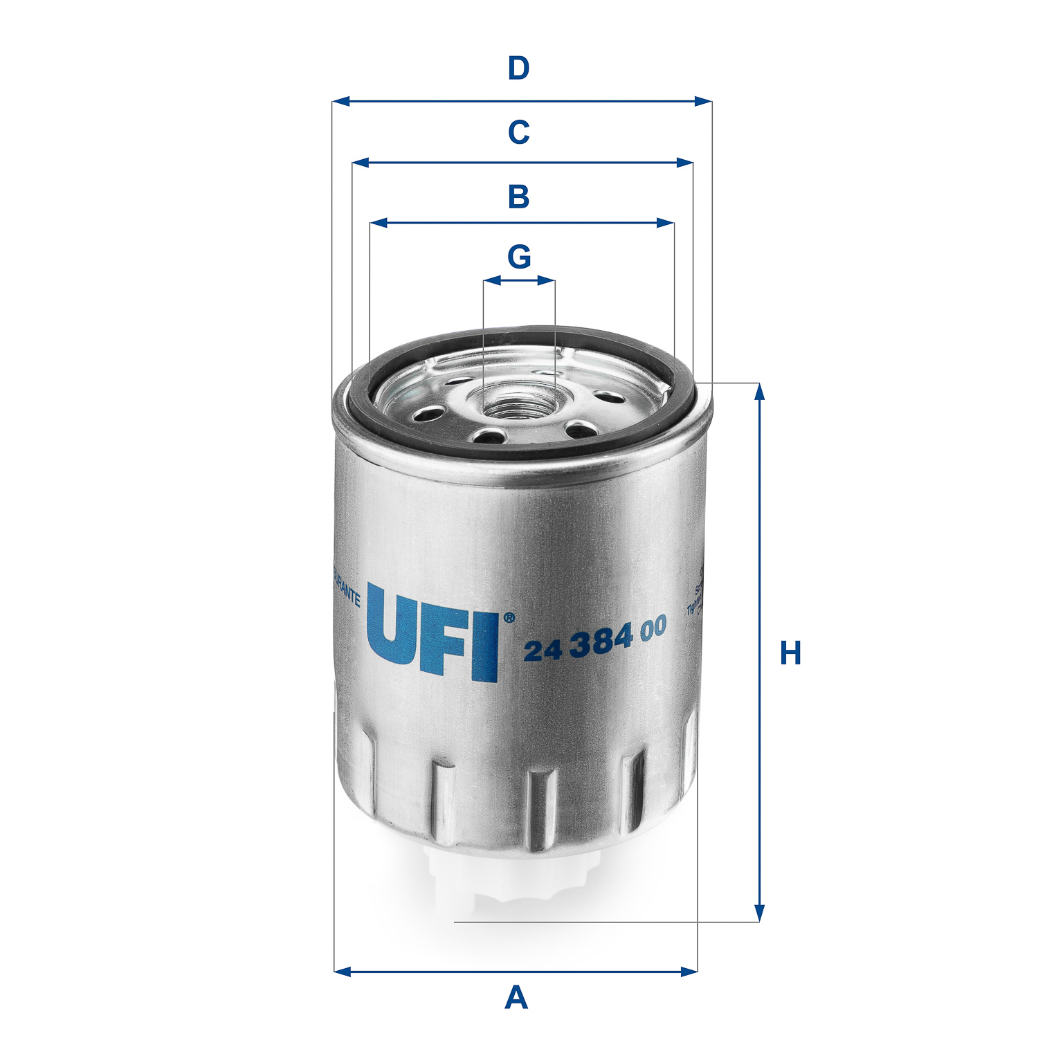 Filtro carburante UFI 24.384.00