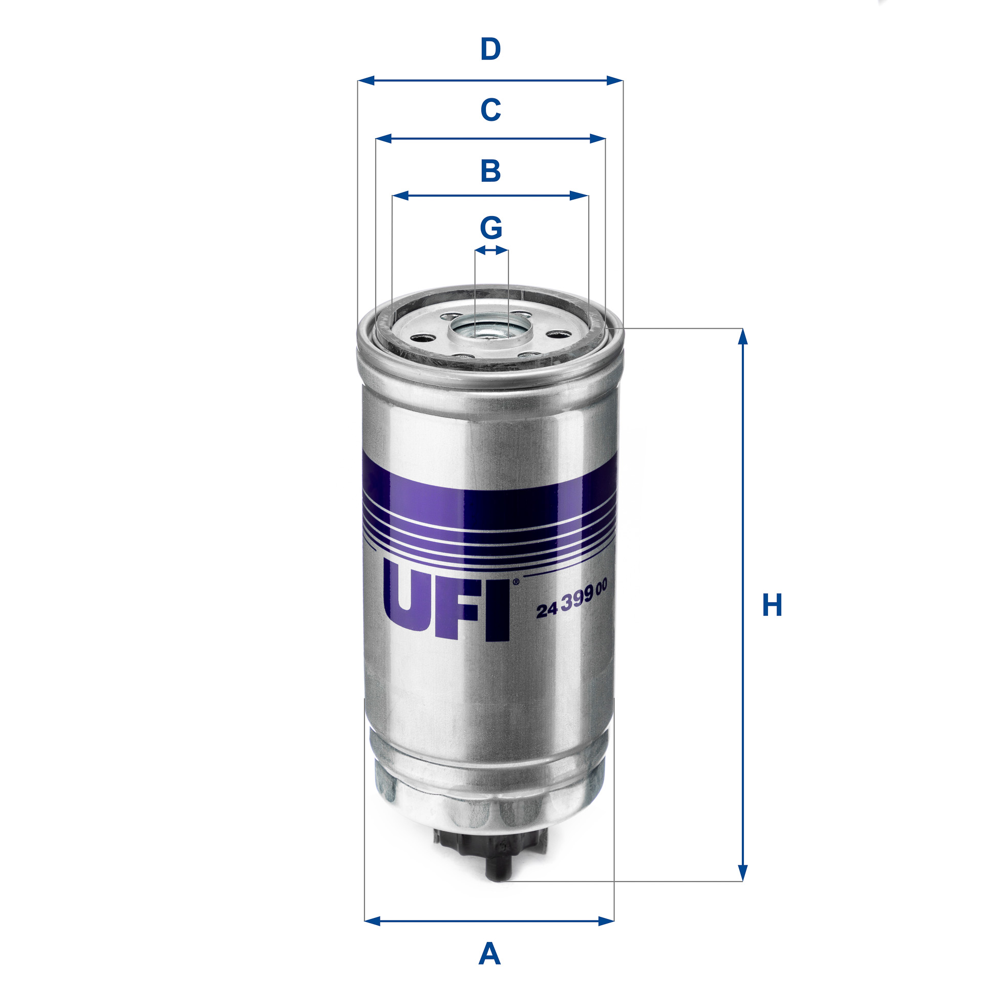 Filtro carburante UFI 24.399.00