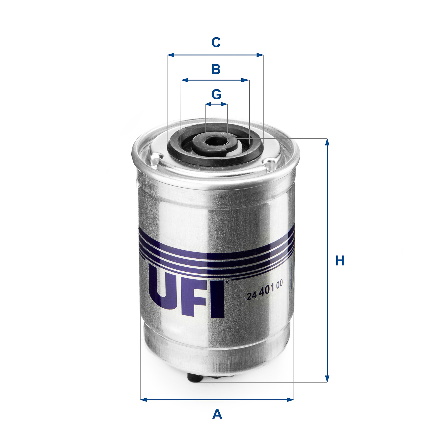 Filtro carburante UFI 24.401.00