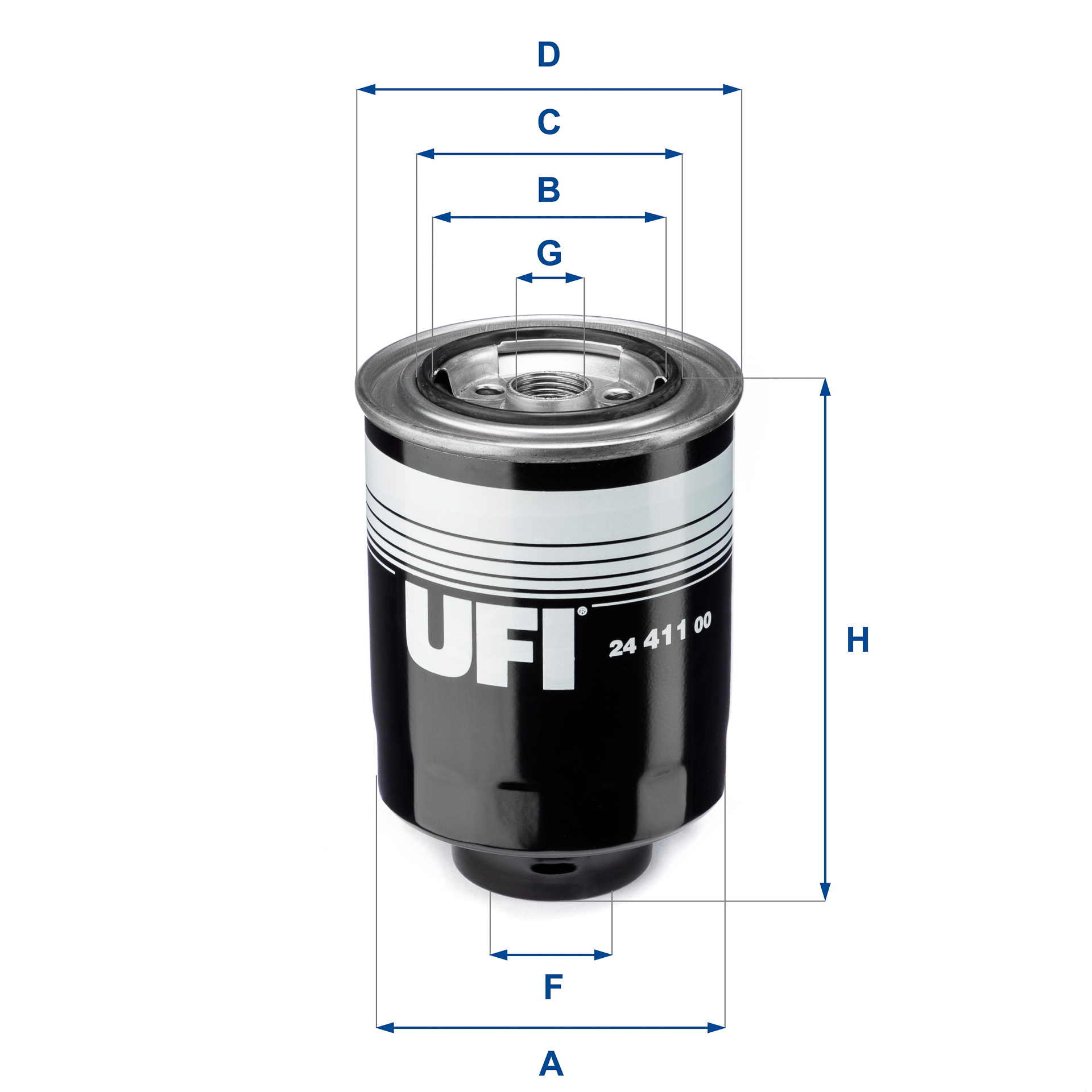 Filtro carburante UFI 24.411.00