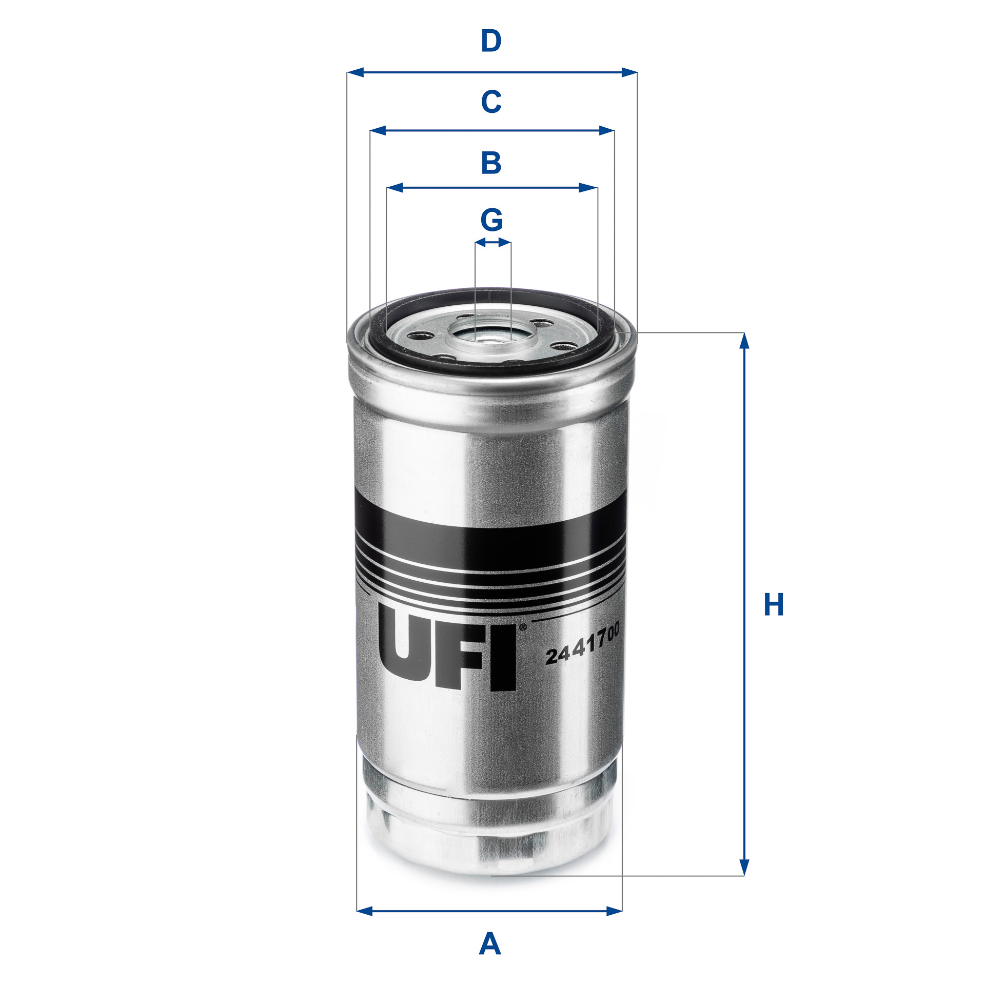 Filtro carburante UFI 24.417.00
