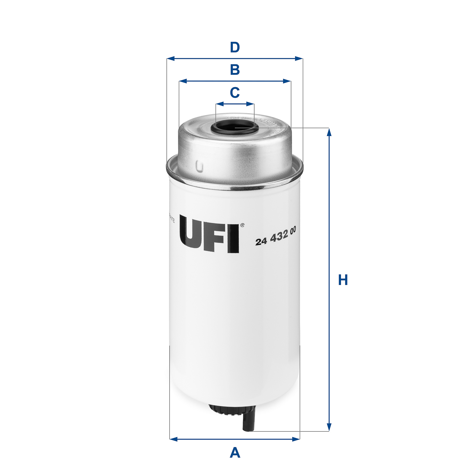Filtro carburante UFI 24.432.00