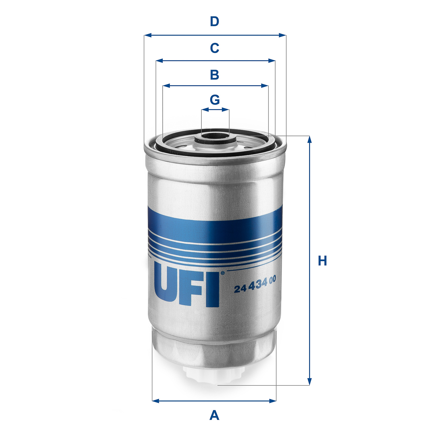 Filtro carburante UFI 24.434.00