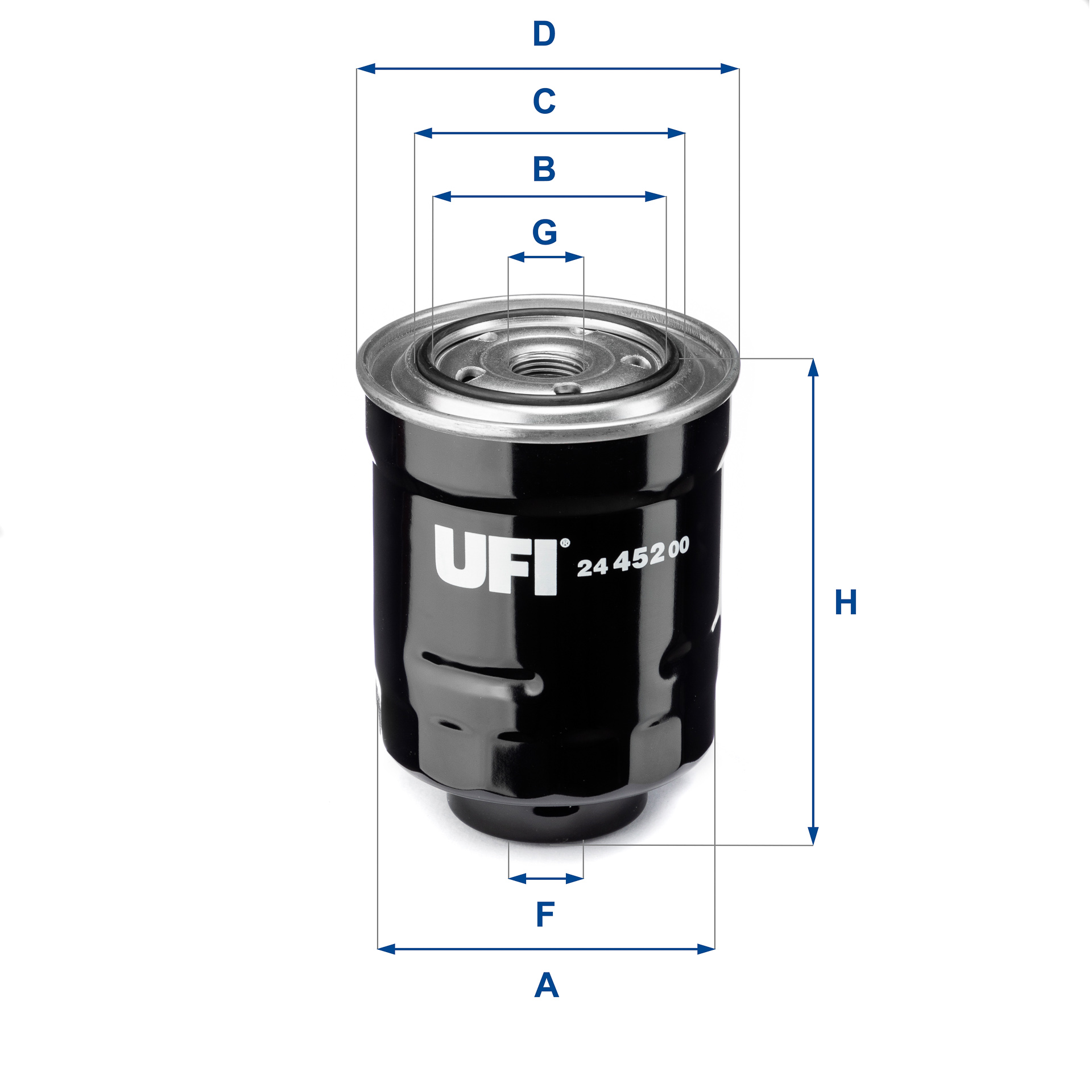 Filtro carburante UFI 24.452.00