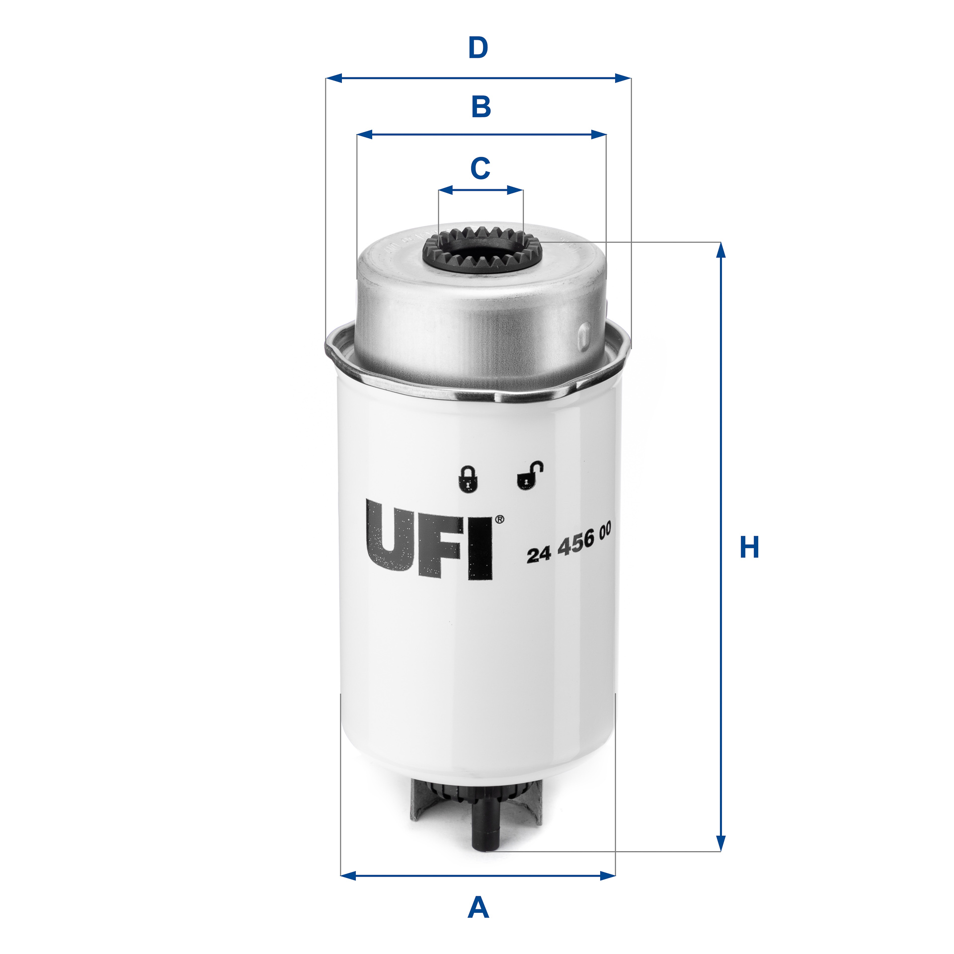 Filtro carburante UFI 24.456.00