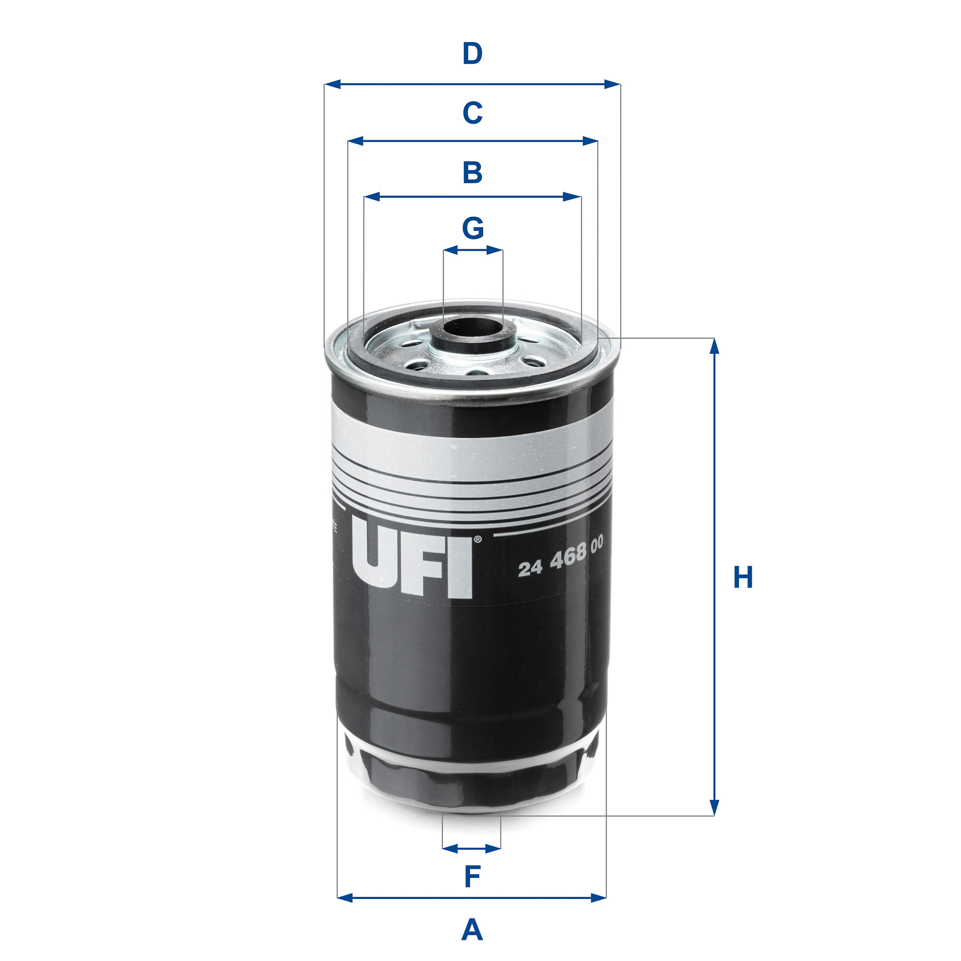 Filtro carburante UFI 24.468.00
