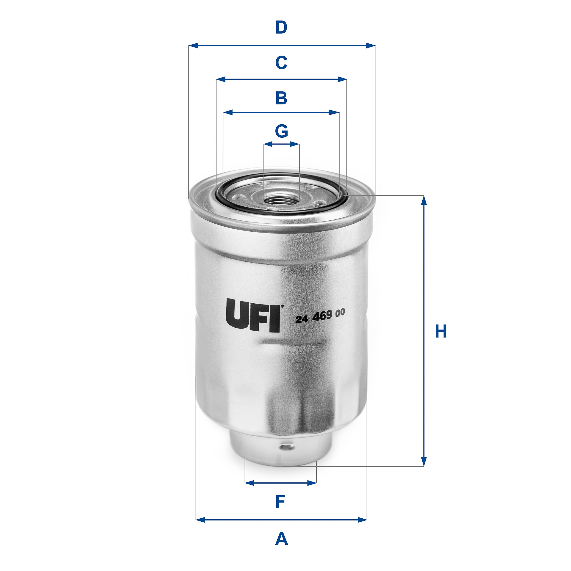 Filtro carburante UFI 24.469.00