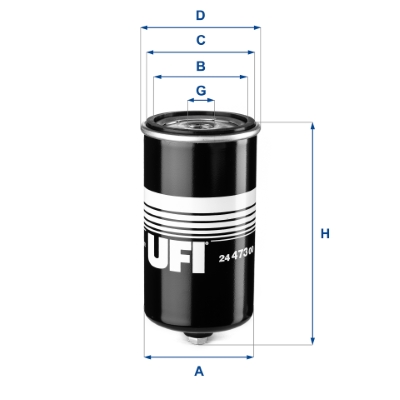 Filtro carburante UFI 24.473.00