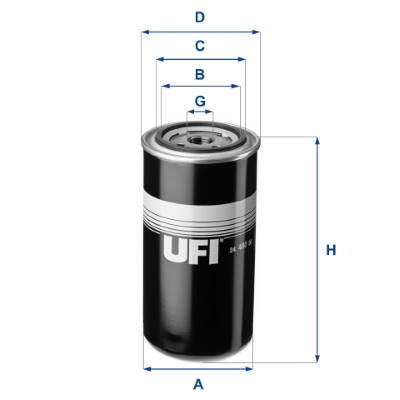 Filtro carburante UFI 24.480.00