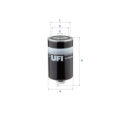 Filtro carburante UFI 24.503.00