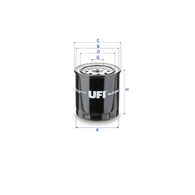 Filtro carburante UFI 24.519.00