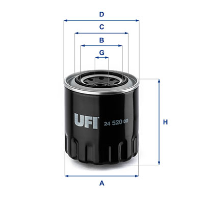 Filtro carburante UFI 24.520.00