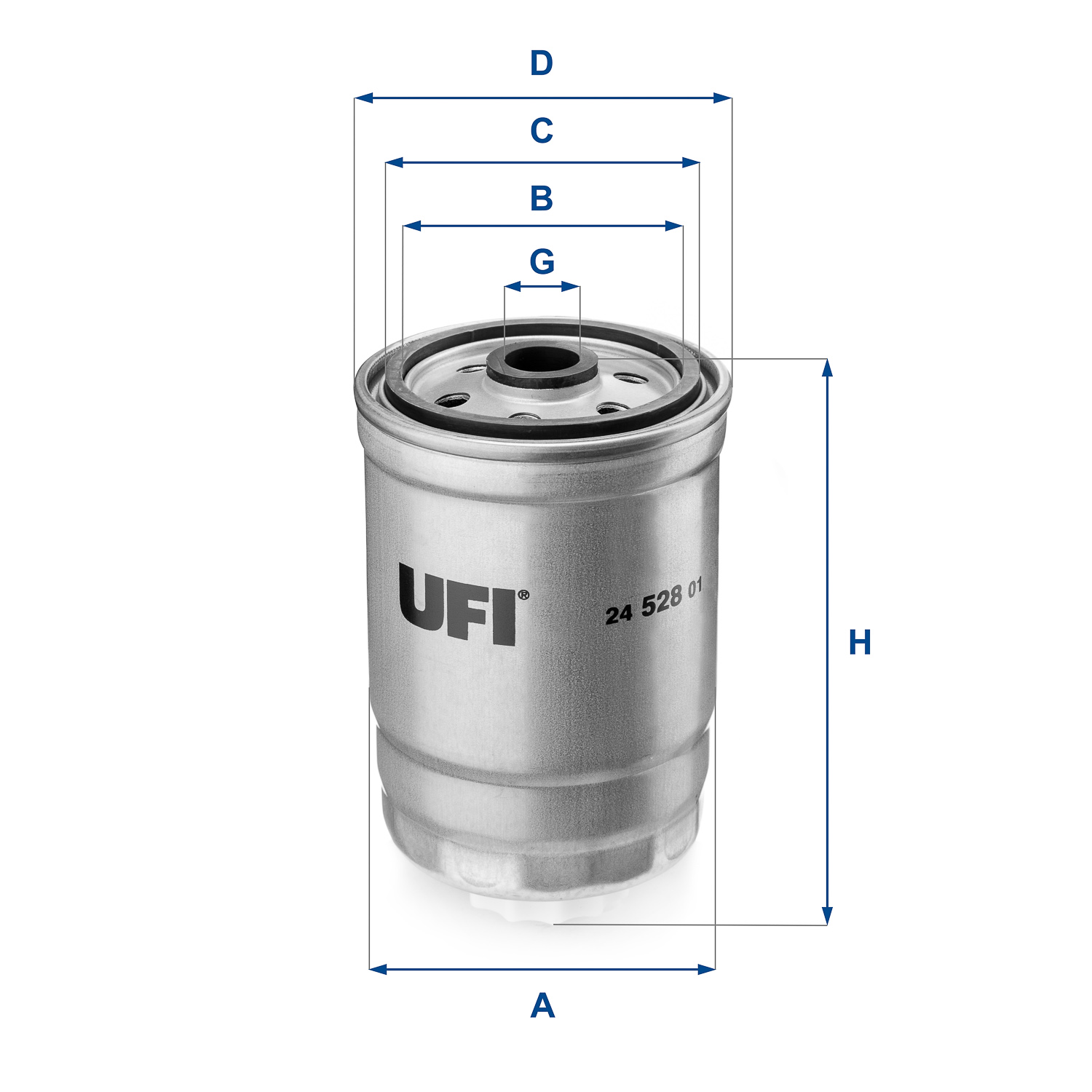 Filtro carburante UFI 24.528.01