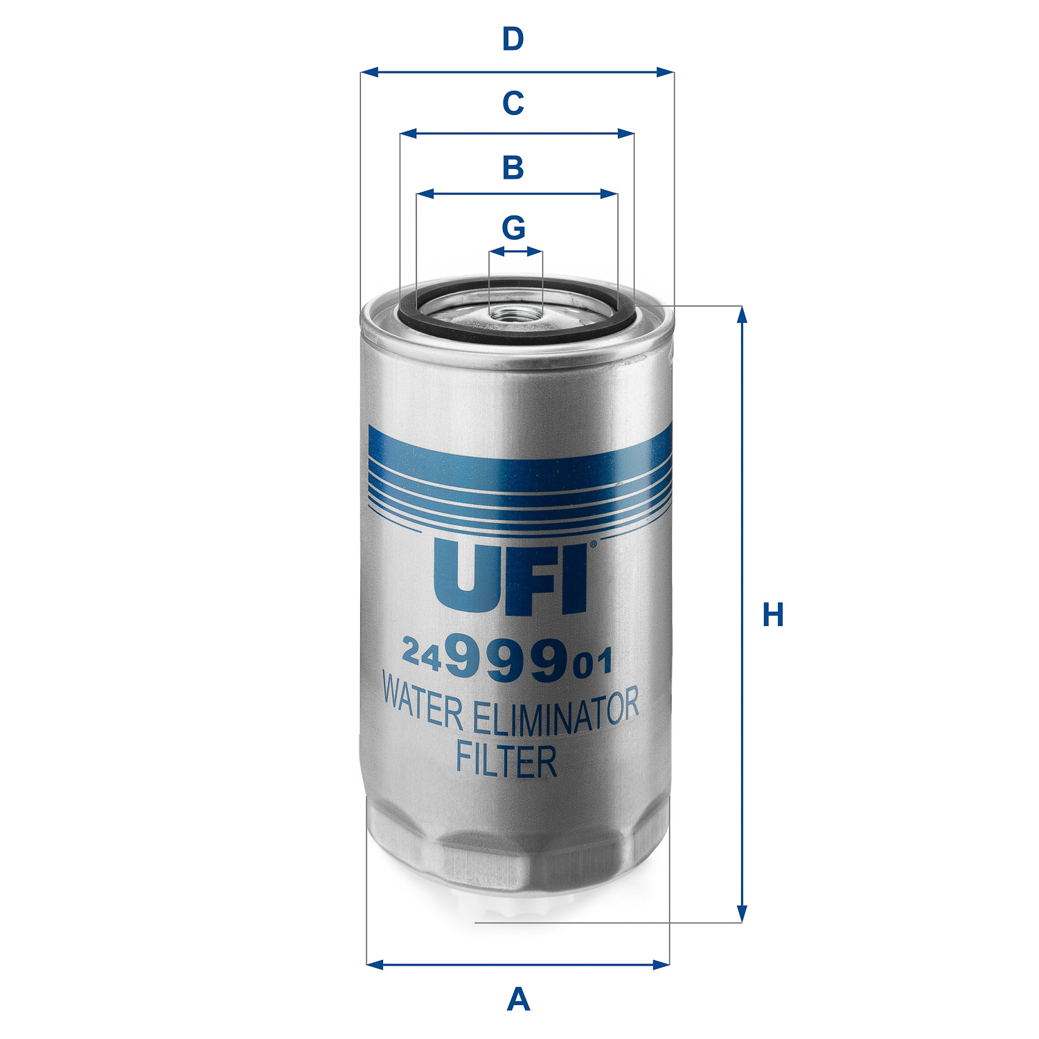 Filtro carburante UFI 24.999.01