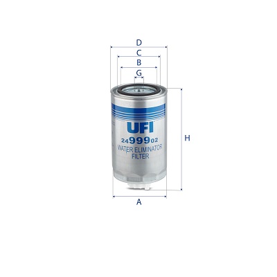 Filtro carburante UFI 24.999.02