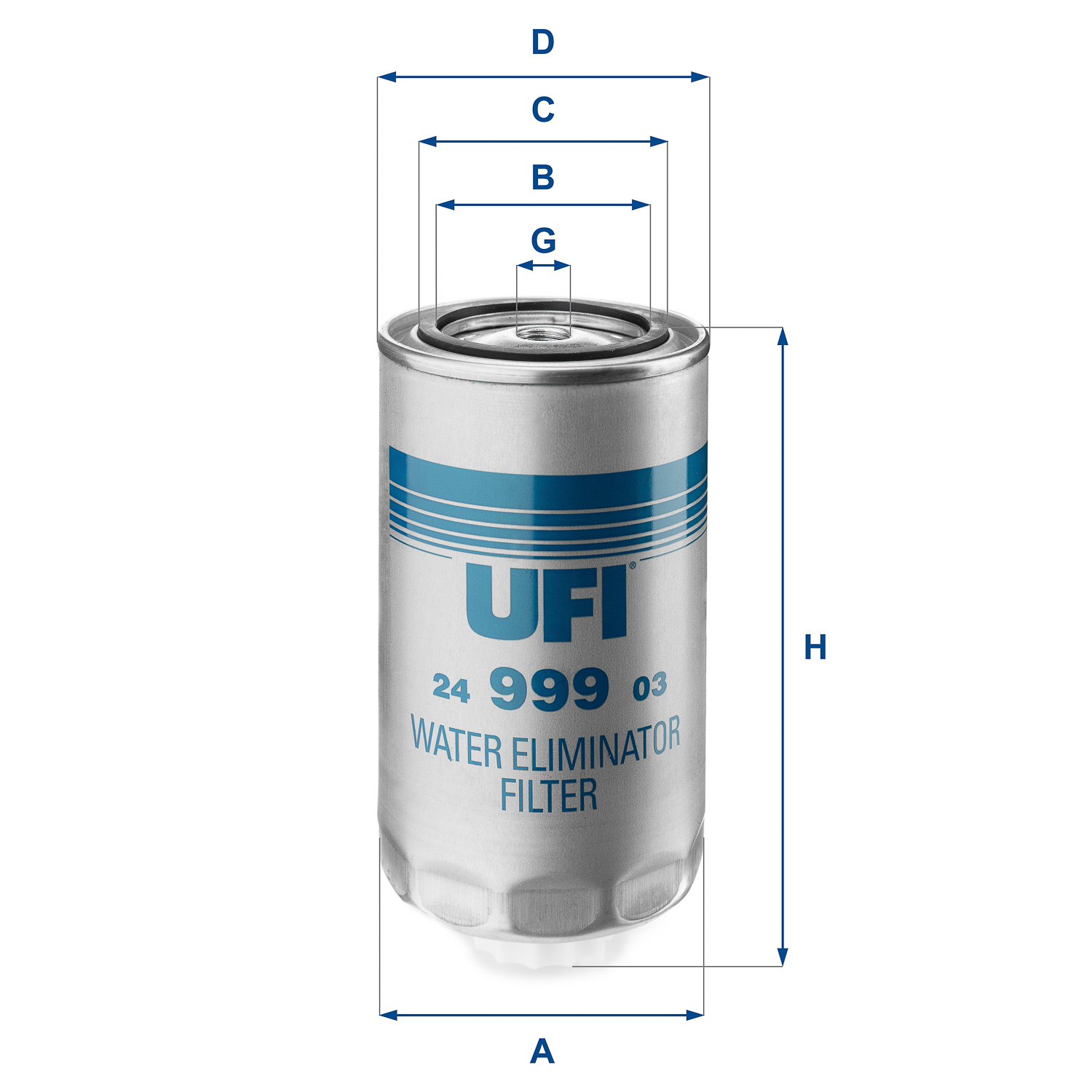 Filtro carburante UFI 24.999.03