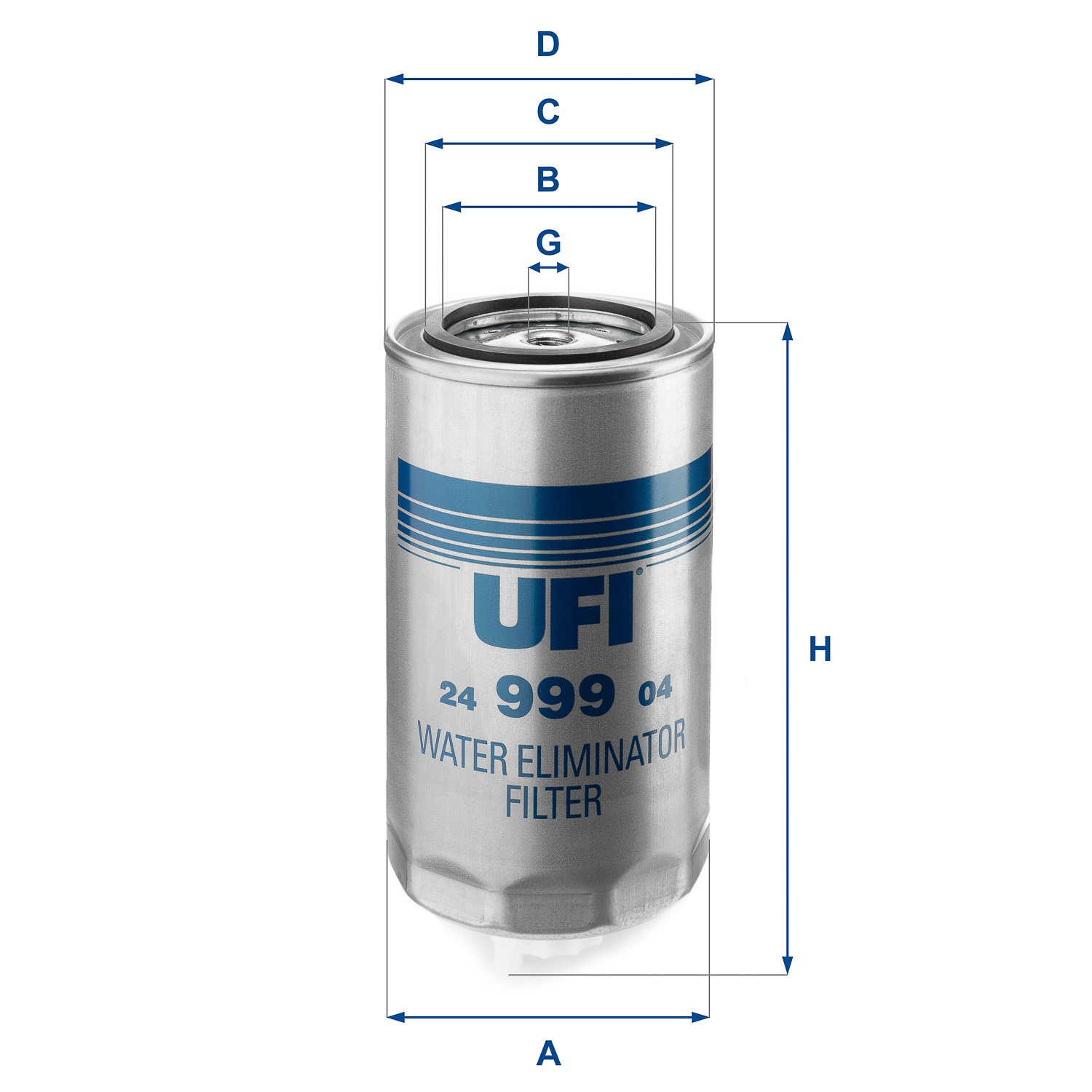 Filtro carburante UFI 24.999.04