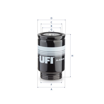 Filtro carburante UFI 24.A32.00